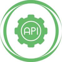 icono de vector de api