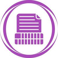 Document Insert Table Vector Icon