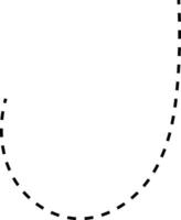 Curved Dashed Line vector