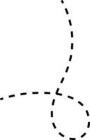 Curved Dashed Line vector