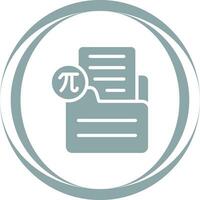 Document Insert Formula Vector Icon