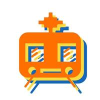 icono de vector de tren