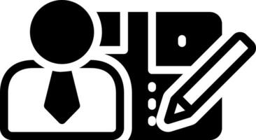 solid icon for architect vector