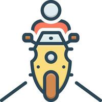 color icon for ride vector