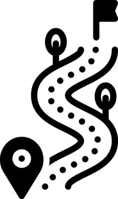 solid icon for trail