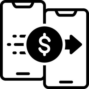 solid icon for transfer vector