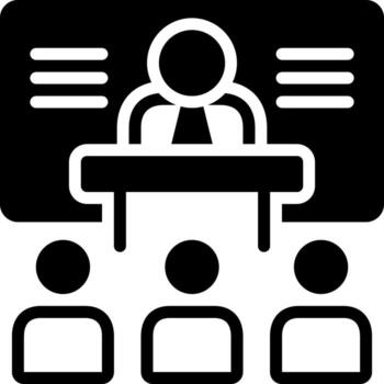 solid icon for training vector