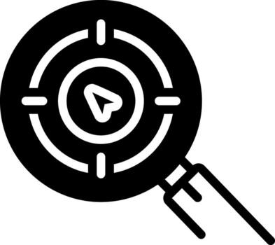 solid icon for predict vector