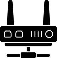 router glyph icon design style vector