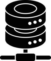 database glyph icons design style vector