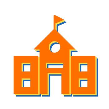 icono de vector de escuela