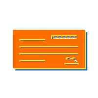 Cheque Vector Icon