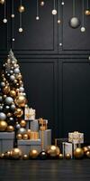 Luxury Christmas Decorations Mockup AI Generated photo