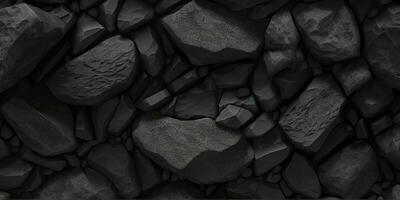 Sleek Black Stone Texture Background for Modern Designs photo