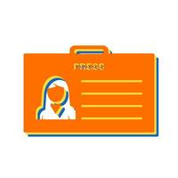 Female ID Vector Icon