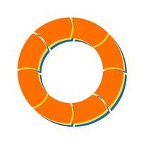 Swimming Tire Vector Icon