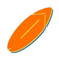 Surfing board Vector Icon