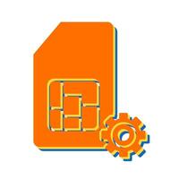 SIM Management Vector Icon