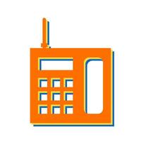 Wireless Landline Phone Vector Icon