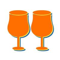 Party Glasses Vector Icon