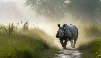 Kanchenjunga National Park of India, UNESCO heritage. AI generated. photo