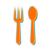 Spoon and Fork Vector Icon