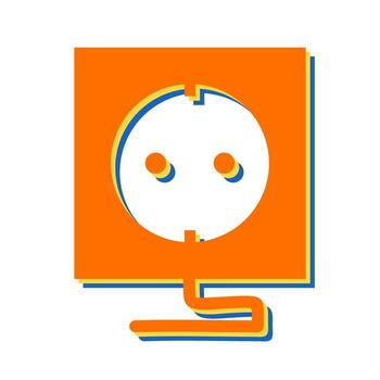 icono de vector de enchufe