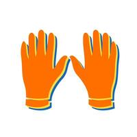 guantes, vector, icono vector