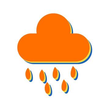 Rain Cloud Vector Icon