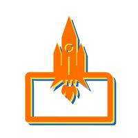 Rocket Launched Vector Icon