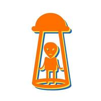 Alien Abduction Vector Icon