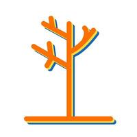 icono de vector de árbol de otoño