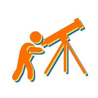 Adjusting Telescope Vector Icon