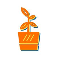 Flower Pot Vector Icon