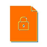 Secure Document Vector Icon