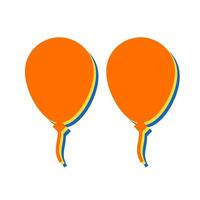 icono de vector de globos