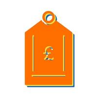 Pound Tag Vector Icon