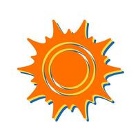 icono de vector de sol