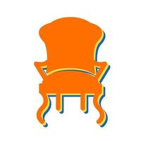 icono de vector de silla cómoda