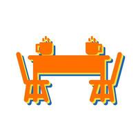 Dining Table Vector Icon