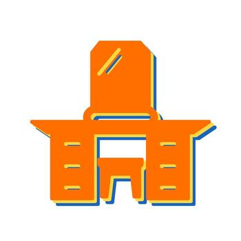Dressing Table Vector Icon