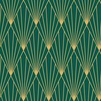 patrón sin costuras art déco vintage. formas geométricas de oro de arte lineal. ilustración vectorial de adornos modernos. fondo elegante retro gatsby para tela, papel tapiz o envoltura vector