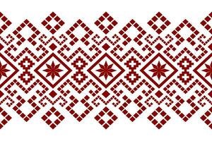 Cross stitch colorful geometric traditional ethnic pattern Ikat seamless pattern abstract design for fabric print cloth dress carpet curtains and sarong Aztec African Indian Indonesian vector