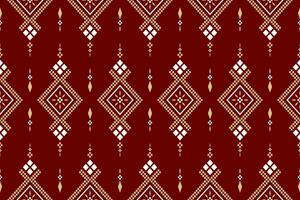 Cross stitch colorful geometric traditional ethnic pattern Ikat seamless pattern abstract design for fabric print cloth dress carpet curtains and sarong Aztec African Indian Indonesian vector