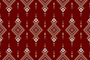 Cross stitch colorful geometric traditional ethnic pattern Ikat seamless pattern abstract design for fabric print cloth dress carpet curtains and sarong Aztec African Indian Indonesian vector