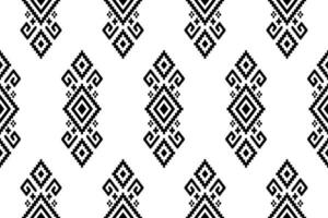 Cross stitch colorful geometric traditional ethnic pattern Ikat seamless pattern abstract design for fabric print cloth dress carpet curtains and sarong Aztec African Indian Indonesian vector