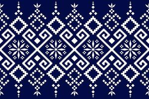 Cross stitch colorful geometric traditional ethnic pattern Ikat seamless pattern abstract design for fabric print cloth dress carpet curtains and sarong Aztec African Indian Indonesian vector