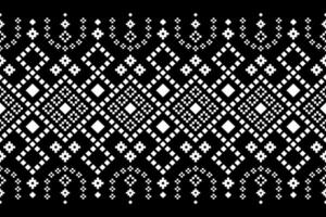 Cross stitch colorful geometric traditional ethnic pattern Ikat seamless pattern abstract design for fabric print cloth dress carpet curtains and sarong Aztec African Indian Indonesian vector