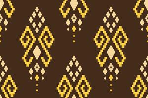 Cross stitch colorful geometric traditional ethnic pattern Ikat seamless pattern abstract design for fabric print cloth dress carpet curtains and sarong Aztec African Indian Indonesian vector