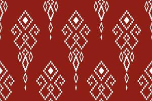Cross stitch colorful geometric traditional ethnic pattern Ikat seamless pattern abstract design for fabric print cloth dress carpet curtains and sarong Aztec African Indian Indonesian vector
